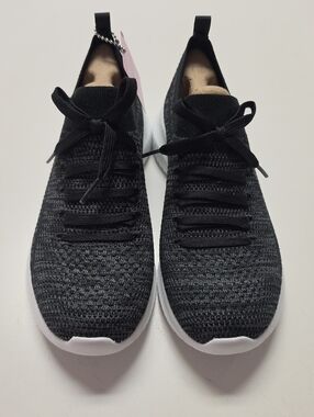 New Womens Skechers Black Knit Bungee Slip-on Athletic Sneakers. Size 8.5 Medium